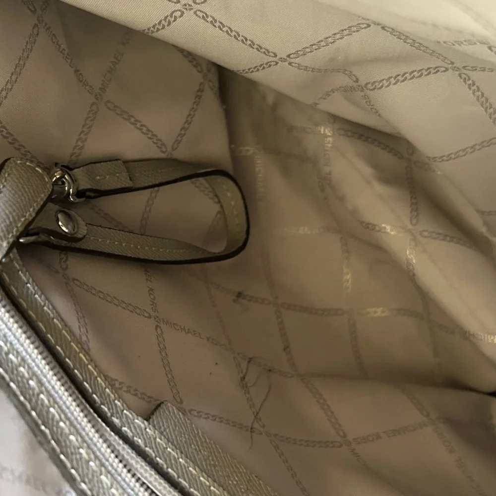 Michael Kors Houston Double Zip Crossgrain Leather Satchel